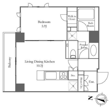 KDXレジデンス恵比寿の物件間取画像